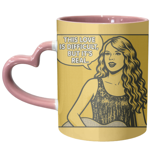 Fearless Love - unique mug by Ms Doodle