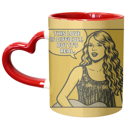 Fearless Love - unique mug by Ms Doodle