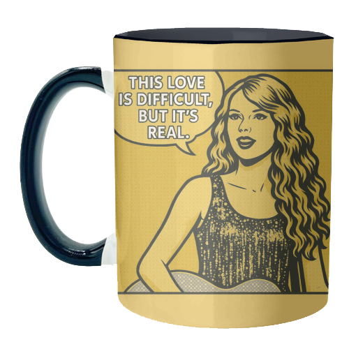 Fearless Love - unique mug by Ms Doodle