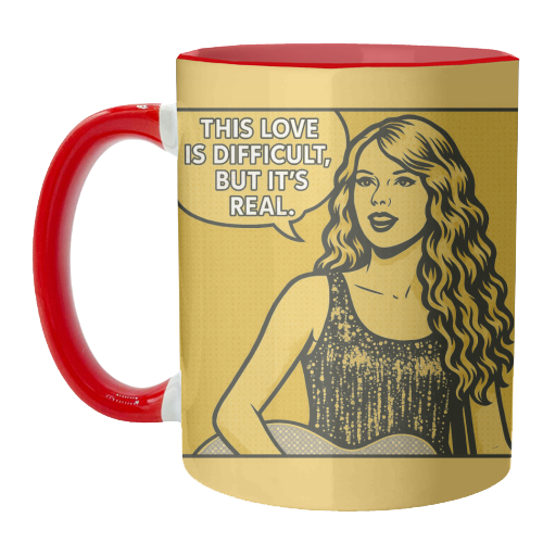 Fearless Love - unique mug by Ms Doodle