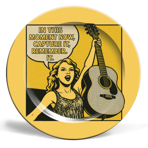 Fearless Tay - ceramic dinner plate by Ms Doodle