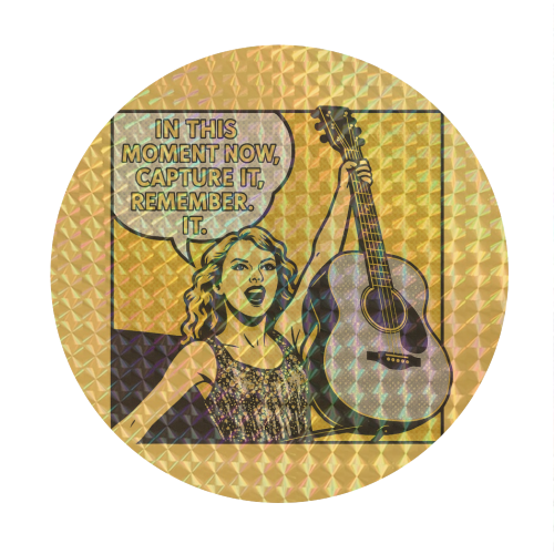 Fearless Tay - Circle Sticker by Ms Doodle