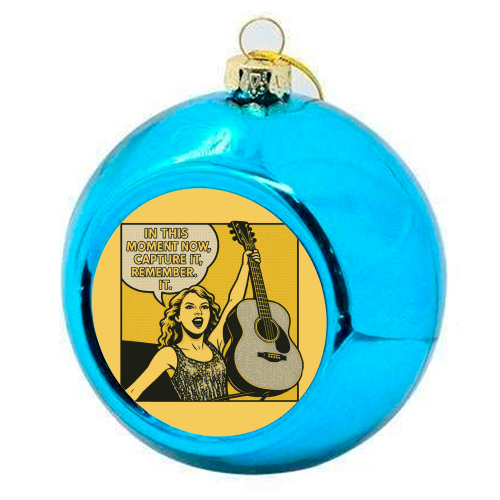 Fearless Tay - colourful christmas bauble by Ms Doodle