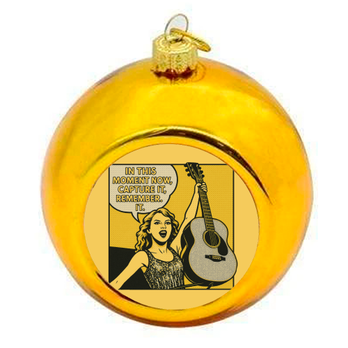 Fearless Tay - colourful christmas bauble by Ms Doodle