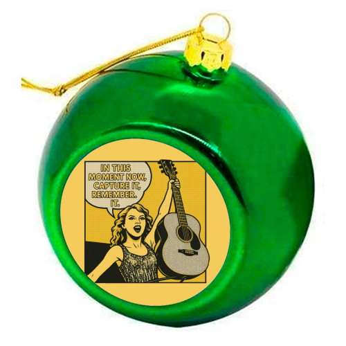 Fearless Tay - colourful christmas bauble by Ms Doodle