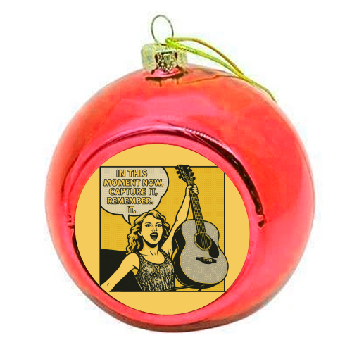 Fearless Tay - colourful christmas bauble by Ms Doodle