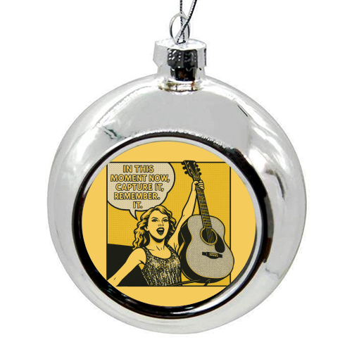 Fearless Tay - colourful christmas bauble by Ms Doodle