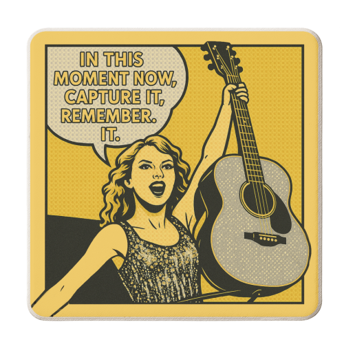 Fearless Tay - personalised beer coaster by Ms Doodle