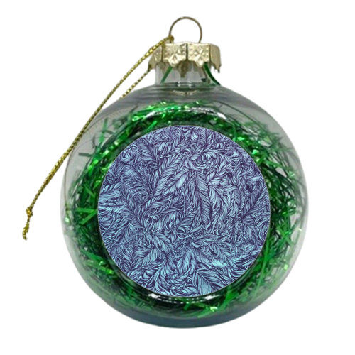 Feather Story - xmas bauble by Anna Stankevich