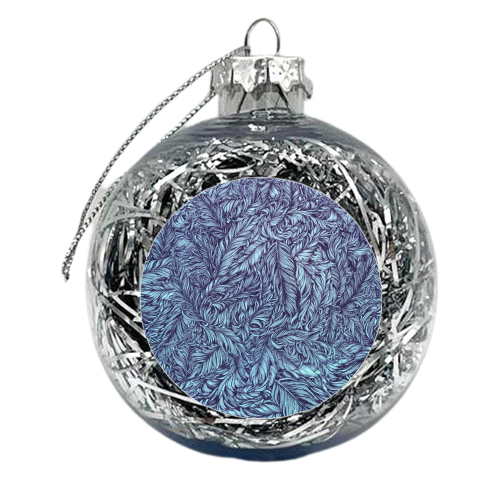 Feather Story - xmas bauble by Anna Stankevich