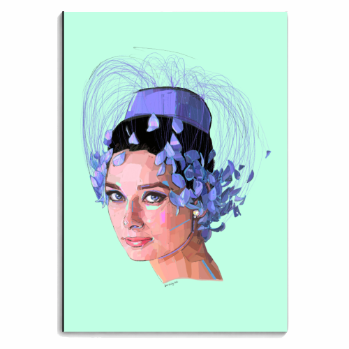 Feathery Audrey - personalised A4, A5, A6 notebook by Beverley Rae