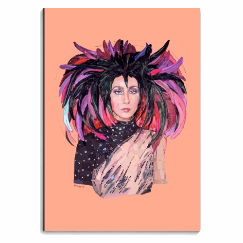 Feathery Cher - personalised A4, A5, A6 notebook by Beverley Rae