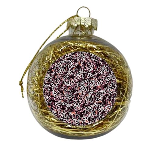 Feathery Feeling - xmas bauble by Eleanor Soper