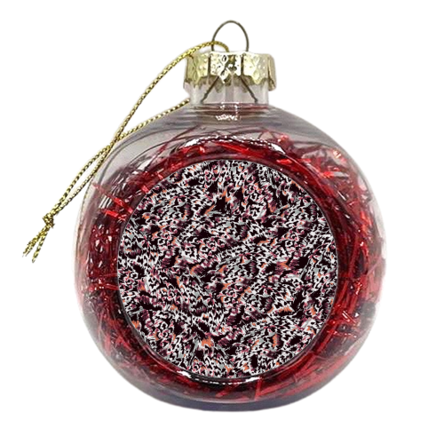 Feathery Feeling - xmas bauble by Eleanor Soper