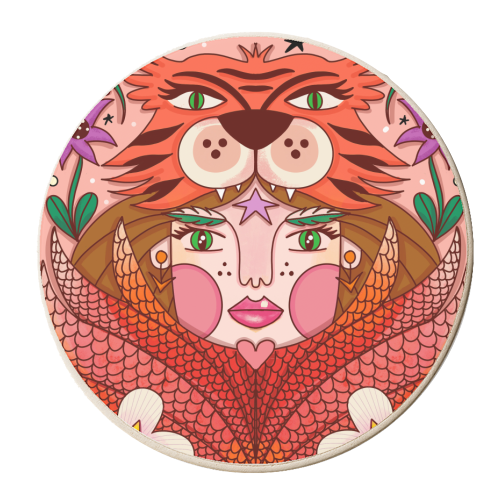 FEBRUARY'S CHILD - personalised beer coaster by Nichola Cowdery