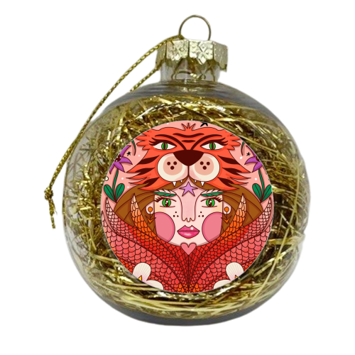 FEBRUARY'S CHILD - xmas bauble by Nichola Cowdery