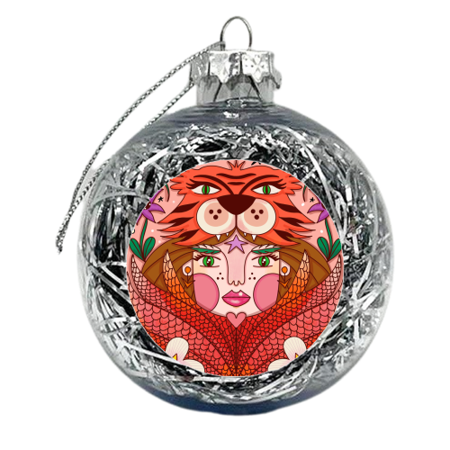 FEBRUARY'S CHILD - xmas bauble by Nichola Cowdery