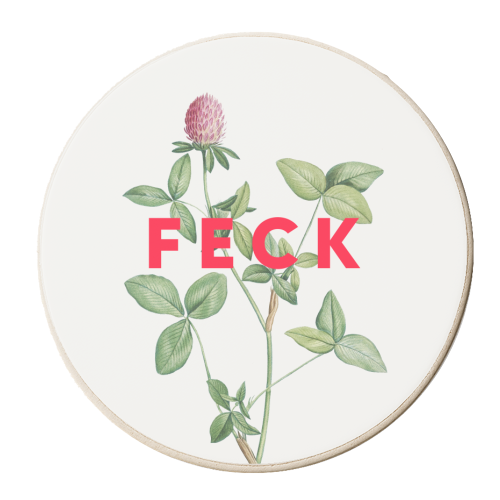 Feck - personalised beer coaster by The 13 Prints