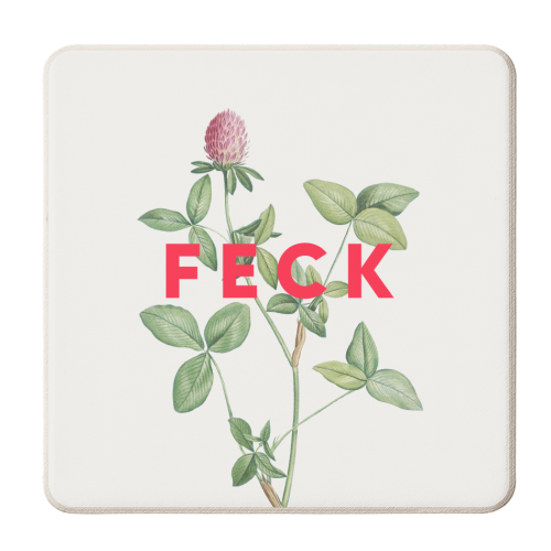 Feck - personalised beer coaster by The 13 Prints