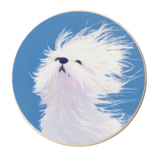 Feel the wind I - personalised beer coaster by DejaReve