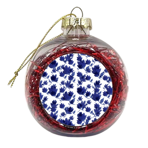 Feeling blue - xmas bauble by Natasha Troy