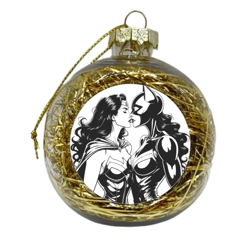 Feeling Catcurious - xmas bauble by Ms Doodle