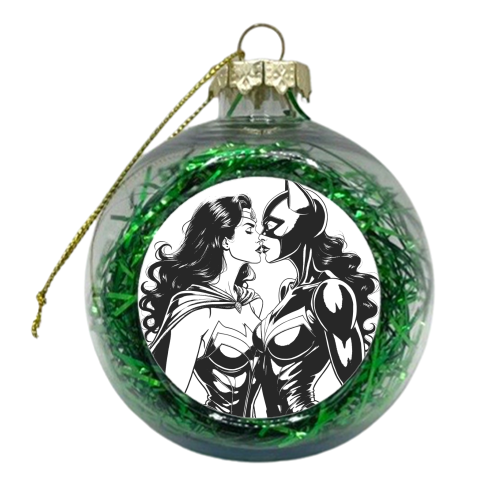 Feeling Catcurious - xmas bauble by Ms Doodle