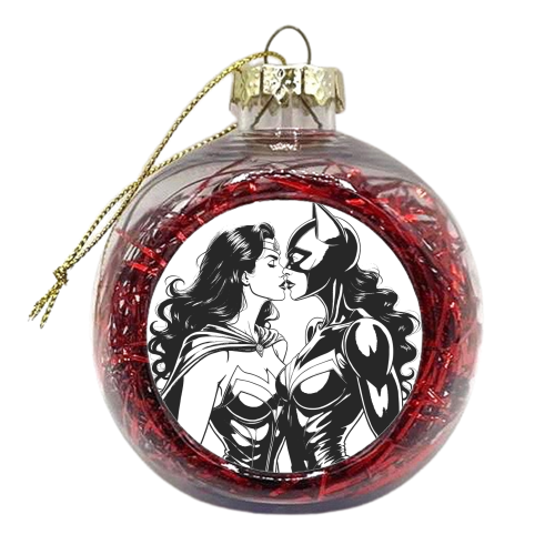Feeling Catcurious - xmas bauble by Ms Doodle