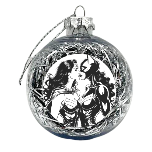 Feeling Catcurious - xmas bauble by Ms Doodle