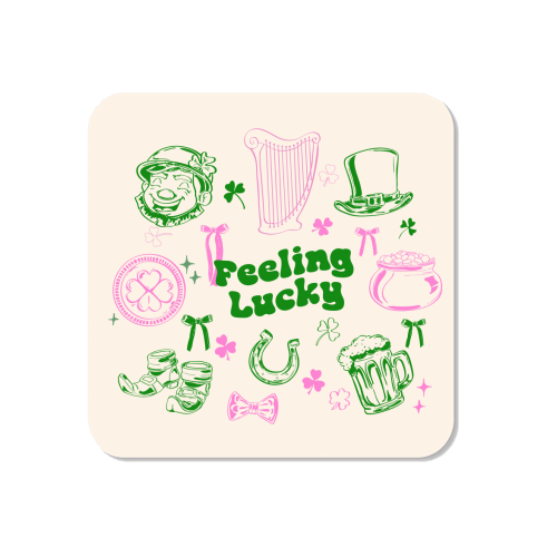 Feeling Lucky Cute St Patrick's Day Aesthetic - Magnet by EZbie