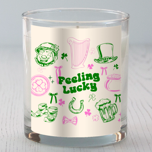 Feeling Lucky Cute St Patrick's Day Aesthetic - scented candle by EZbie