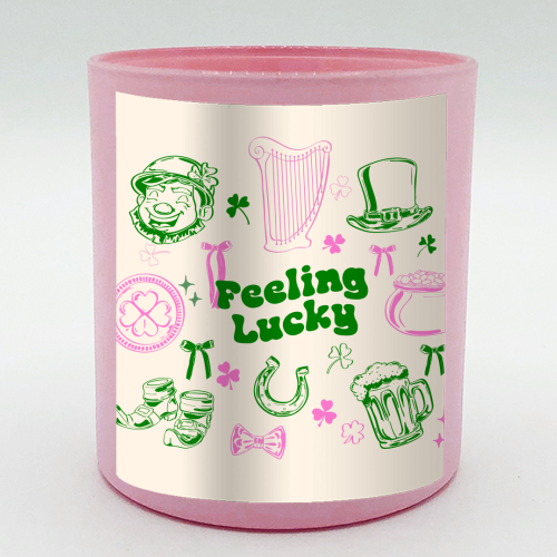 Feeling Lucky Cute St Patrick's Day Aesthetic - scented candle by EZbie