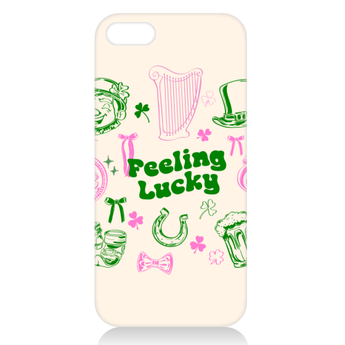 Feeling Lucky Cute St Patrick's Day Aesthetic - unique phone case by EZbie