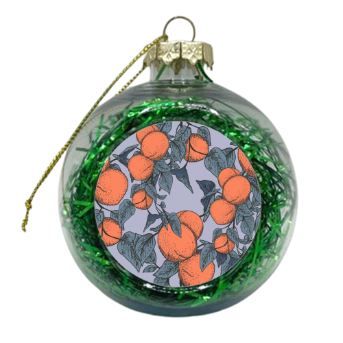 Feeling Peachy - xmas bauble by Draper & Harlow