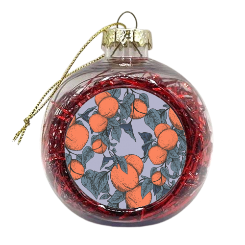 Feeling Peachy - xmas bauble by Draper & Harlow