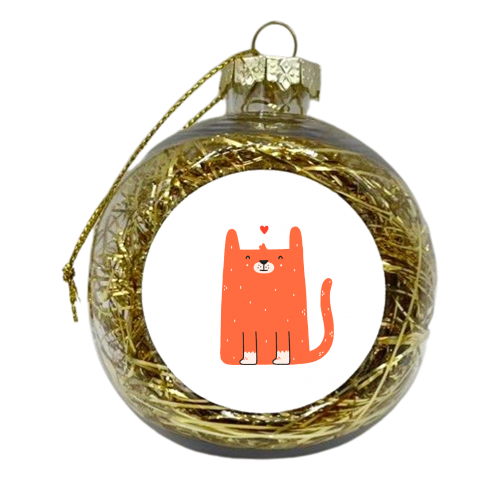 Felines for you - xmas bauble by Matt Joyce