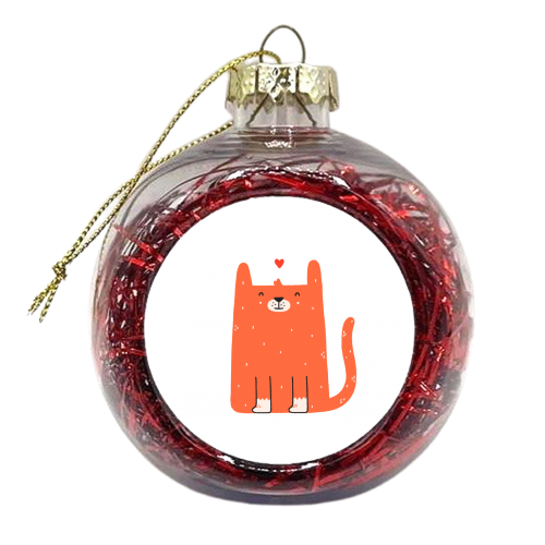 Felines for you - xmas bauble by Matt Joyce