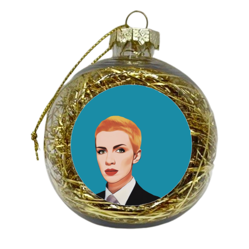 Music Icons: Annie Lennox - xmas bauble by Giddy Kipper