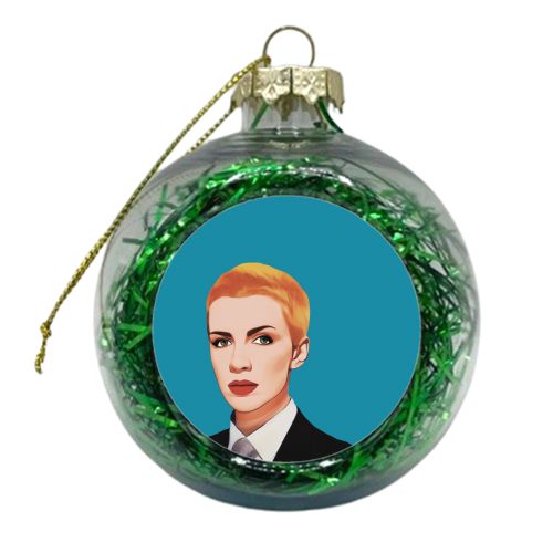 Music Icons: Annie Lennox - xmas bauble by Giddy Kipper