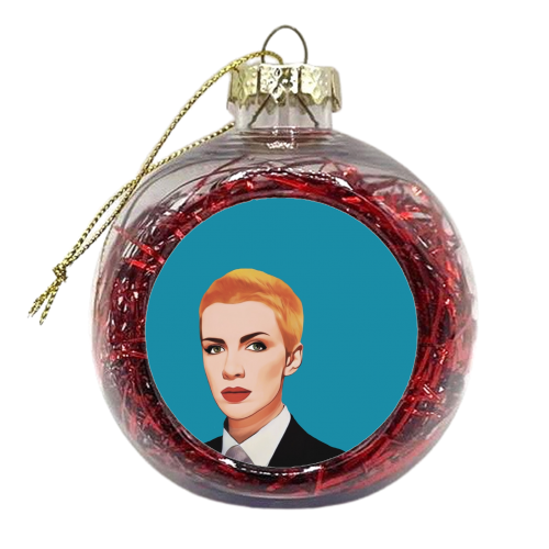 Music Icons: Annie Lennox - xmas bauble by Giddy Kipper