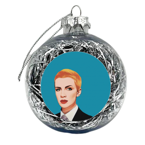 Music Icons: Annie Lennox - xmas bauble by Giddy Kipper