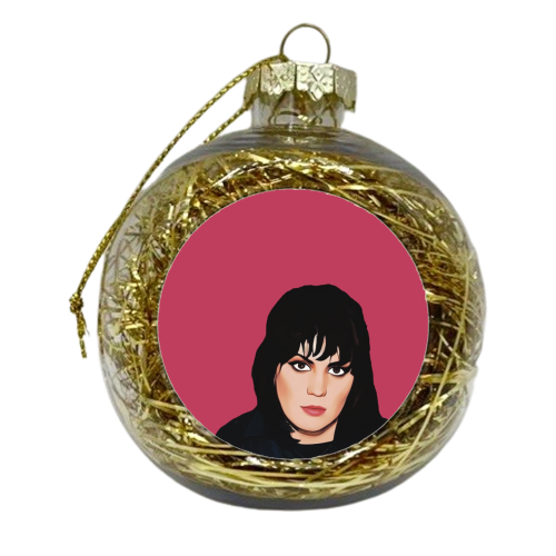 Music Icons: Joan Jett - xmas bauble by Giddy Kipper
