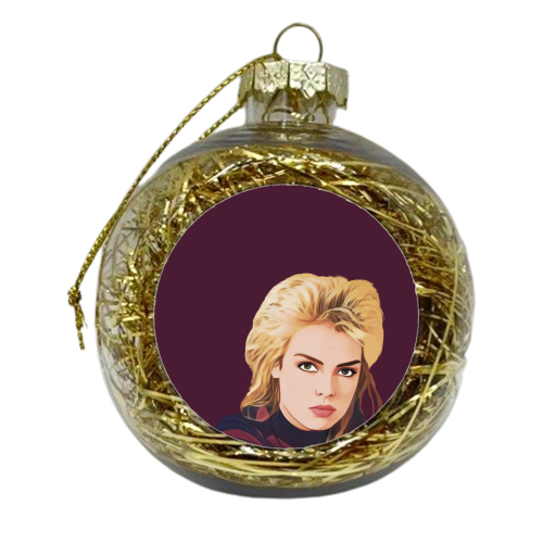 Music Icons: Kim Wilde - xmas bauble by Giddy Kipper