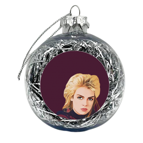 Music Icons: Kim Wilde - xmas bauble by Giddy Kipper