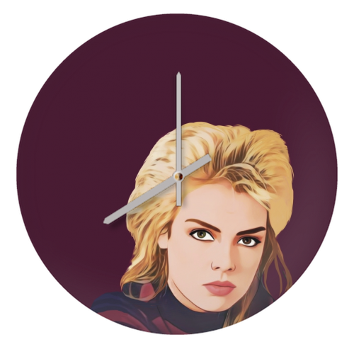 Music Icons: Kim Wilde - quirky wall clock by Giddy Kipper