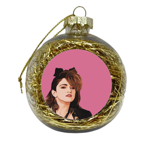 Music Icons : Queen of Pop - xmas bauble by Giddy Kipper