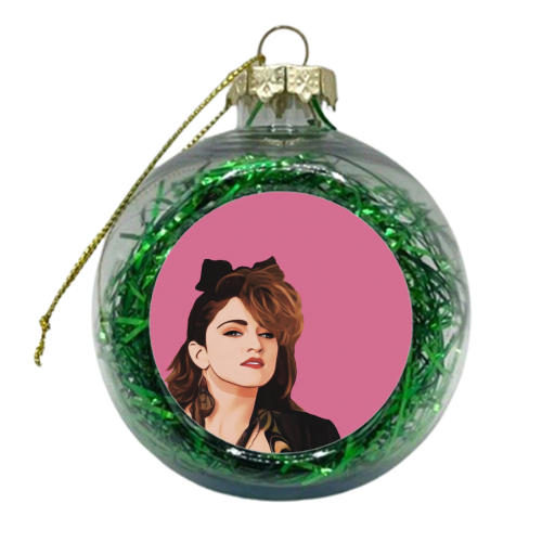 Music Icons : Queen of Pop - xmas bauble by Giddy Kipper
