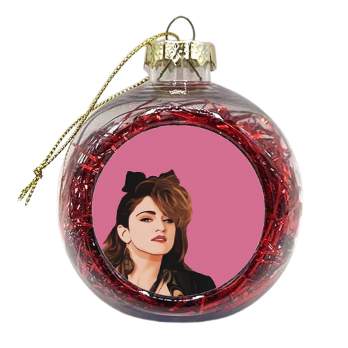 Music Icons : Queen of Pop - xmas bauble by Giddy Kipper