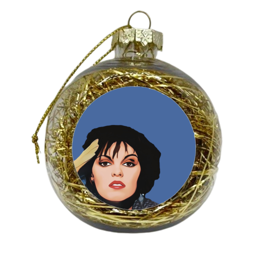 Music Icons: Pat Benatar - xmas bauble by Giddy Kipper