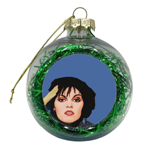 Music Icons: Pat Benatar - xmas bauble by Giddy Kipper